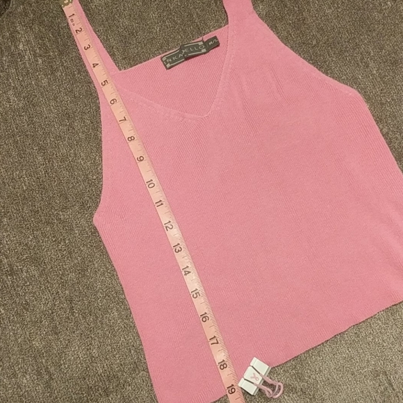 Pink Ribbed Tank Top - Picture 8 of 8